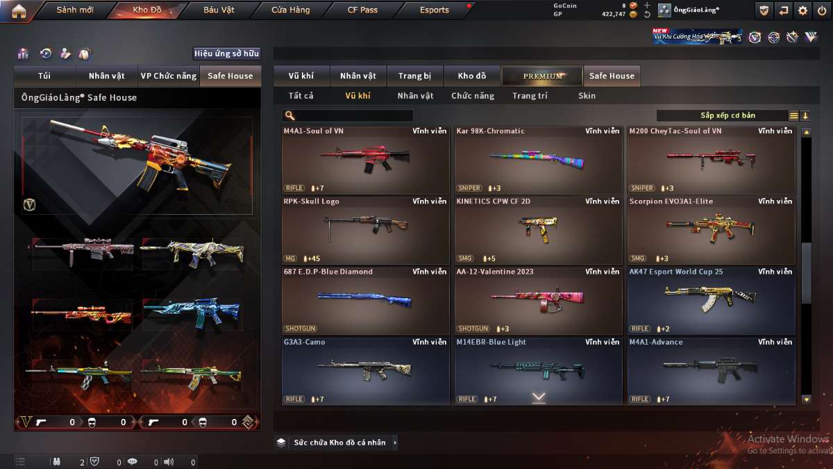 shop acc cf uy tin gia re